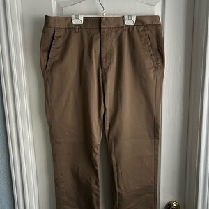 Bonobos Slim Straight Tan Pants 34x30
